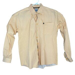 Cinch Shirt Mens Western Button Down Long Sleeve Button Up Yellow Print